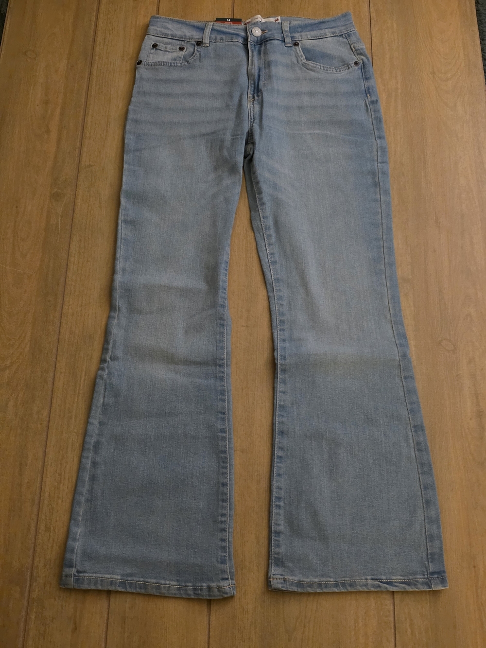 Levi's Girls 726 Flare Denim Light Wash Jeans Size 14